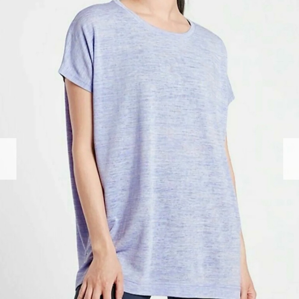 Athleta Release Heathered Short Sleeve Tee